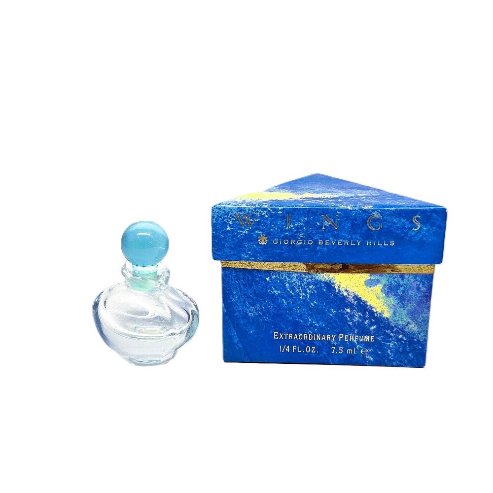 EMPTY Perfume Bottle Wings Extraordinary By Giorgio Beverly Hills w/Box Stopper